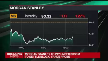 Morgan Stanley to Settle Block Trading Probe for Under $300 Million