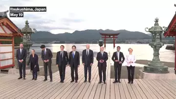 World Leaders Pose for 'Family Photo' at G-7