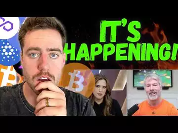 SAYLOR GETS CUT OFF TWICE BY YAHOO HOST! (THOUGHTS ON BITCOIN AND POLITICS) IT'S HAPPENING!