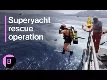 Superyacht Tragedy: Rescue Divers at Site of Sunken Vessel