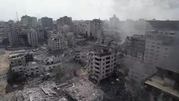 Drone Footage of Gaza City Destruction Following Israeli Bombardment