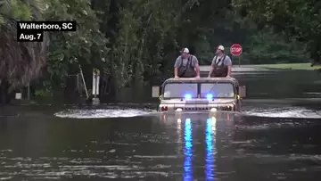 Tropical Storm Debby Moves Up the US East Coast