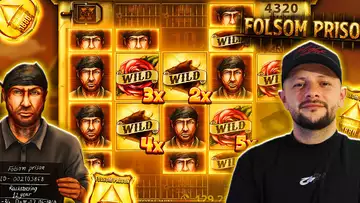 😱 HUGE WIN ON A 20% BONUS GAMBLE! 💰 FOLSOM PRISON SLOT PAYS BIG! 🎸