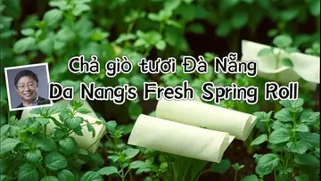 Chả giò tươi Đà Nẵng Da Nang's Fresh Spring Roll 越南岘港生春卷（Foodie Light【食之韵】Dr Robert Lee 美食疗愈音乐 ）