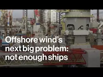 Are there enough ships to build huge offshore wind turbines?
