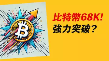 比特幣68800！強力突破？$70000是關鍵！