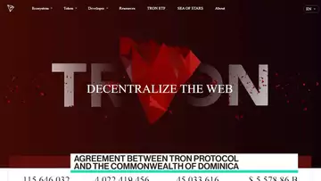 Crypto Report: Dominica Adopts Tron Protocol