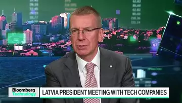 Latvia's Rinkevics on Tech Meetings, Russian Drones, Ukraine