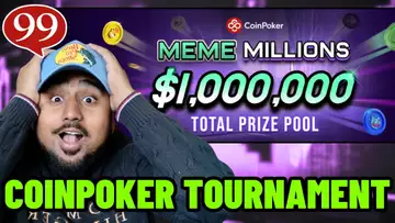 CoinPoker Hosts $1M 'Meme Millions' Tournament Series! Plus airdrops $30k In Meme Coins!