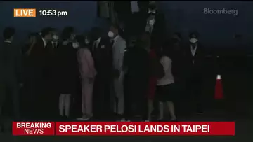 Speaker Pelosi Arrives in Taiwan