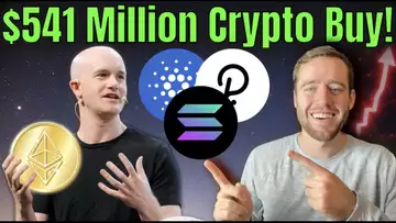 Coinbase Just Bought $541 Million Of Crypto! What They Bought!