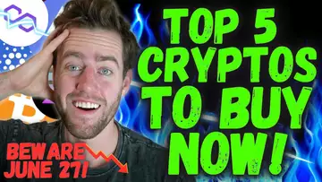 CRYPTO CRASHING! TOP 5 CRYPTO TO BUY BEFORE IT'S TOO LATE! WATCH OUT FOR JUNE 27!