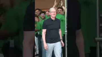 CEO Tim Cook opens first India Apple store in Mumbai