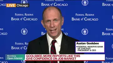 Fed's Goolsbee on 'Superb' Jobs Report, Inflation, Rates