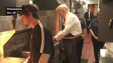 Trump Serves Up French Fries at McDonald's