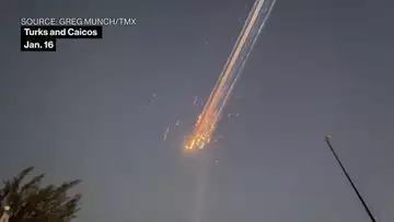 SpaceX Starship Rocket Explodes Leaving Trail of Debris Soaring Through the Sky