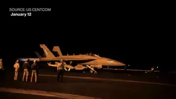 WATCH: US and UK Fighter Jets launch airstrikes against Houthi rebels in Yemen