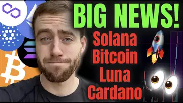 CRYPTO HOLDERS! Big News For BITCOIN, SOLANA, LUNA, And CARDANO!