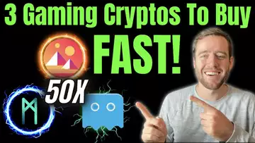 Top 3 Gaming Cryptos FOR 50X GAINS! DECENTRALAND (MANA) And LOWER CAP GROWTH BEASTS!