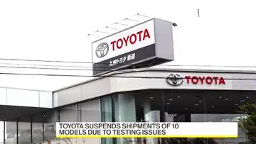 Toyota Motor Suspends Shipments of 10 Models on Testing Issues
