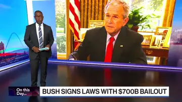 Bush Signs Laws With $700B Bailout | On This Day