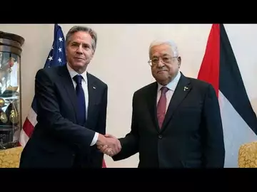 WATCH: Blinken Meets Mahmoud Abbas in Amman, Jordan