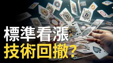 比特幣突破看漲，BTC技術性回撤 ? 比特币追漲情緒高昂︱以太幣補漲 ?