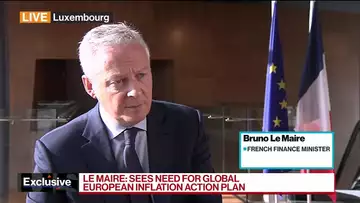 Europe Needs Global Action Plan on Inflation: France's Le Maire