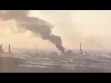 Russia Refinery Fire: Video Shows Moment of Drone Attack