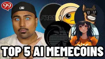 TOP 5 AI MEME COINS TO POTENTIALLY 50X YOUR MONEY!!