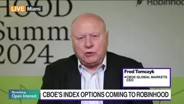 Cboe's Tomczyk on Robinhood, Demand for Derivatives, M&A