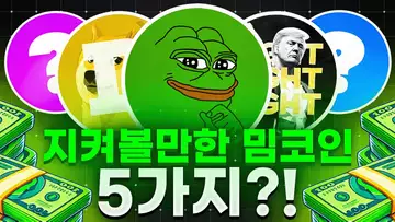 하락세 이후 지켜볼만한 밈코인 5가지?!