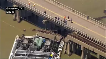 Barge Hits Small Bridge in Texas