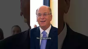 BlackRock’s Larry Fink jokes that he’s too young to run for president #bloomberg #shorts