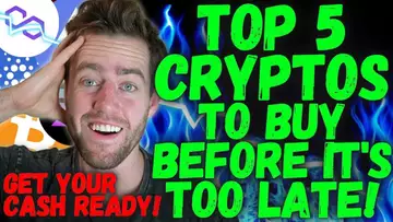 Top 5 Crypto To BUY NOW! DON'T BE TOO LATE TO BUY BITCOIN!