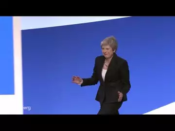 Theresa May Jigs at Tory Conference to Abba's `Dancing Queen'