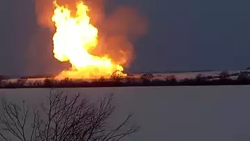 Russian Gas Flowing to Europe Despite Fire