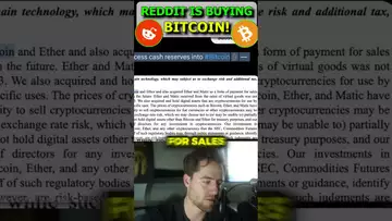 REDDIT IS BUYING BITCOIN!