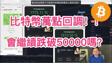 緊急！比特幣萬點回調！！BTC會繼續跌破50000嗎？  | 比特币 | BTC | 以太坊 | ETH | 比特幣 | 比特币预测 | 比特币行情