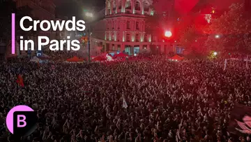 French Elections: Crowds Gather at Place de la Republique in Paris
