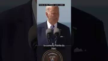 Biden in France- This is a time to protect freedom and democracy