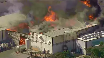 Massive Fire Engulfs Chemtool Plant in Illinois: WGN TV