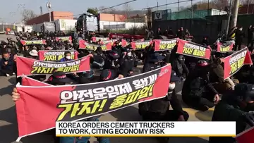 South Korea Orders Striking Cement Truckers to Return to Work