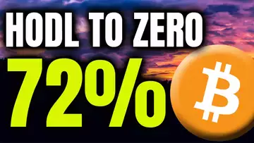 OVER 72% BITCOIN INVESTORS WILL HODL TILL ZERO!