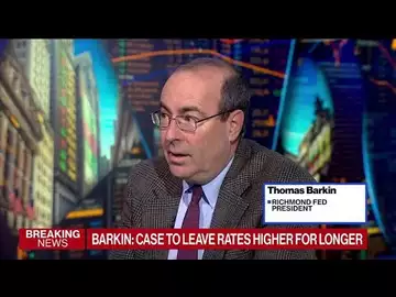 Barkin Sees Case for Leaving Fed Rates Higher for Longer