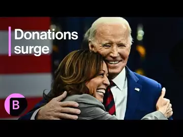 Democratic Donations Surge After Biden Exits Race