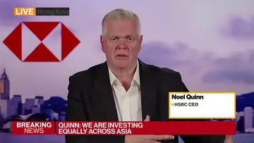 HSBC CEO Quinn on Earnings, Investing in Asia, UK HQ